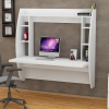 Renaye Computer Desk with Shelves - White