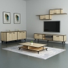 Crystal Living Room Set - TV Stand & Entertainment Center, Sideboard and Coffee Table