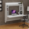 Renaye Computer Desk with Shelves - White