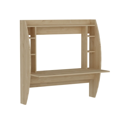 Renaye Computer Desk with Shelves - Oak