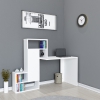 Segoro Computer Desk with Cabinet and Shelves - White