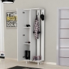 Stipa Hallway Coat Rack with Cabinet - White