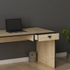 Emily Computer Desk with Drawer - Oak & Black