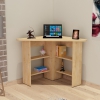 Gredos Computer Desk with Shelves - Oak