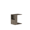 Charles Side End Table with Storage Shelf - Walnut