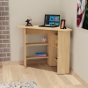 Gredos Computer Desk with Shelves - Oak