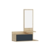 Cielo Dresuar with Drawer and Mirror - Anthracite & Oak