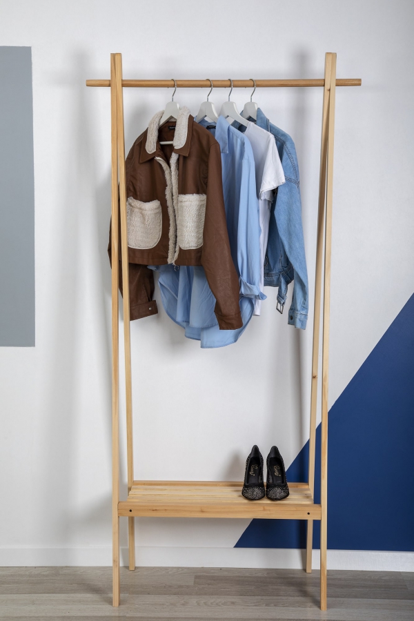 Ilara Solid Wood Coat Rack