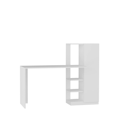 Severus Computer Desk with Shelves - White