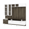 DISCONTINUED - Crown TV Stand and Entertainment Center - White & Walnut