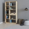 Revna Bookcase with Drawers and Shelves - Oak