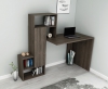 Segoro Computer Desk with Cabinet and Shelves - Walnut