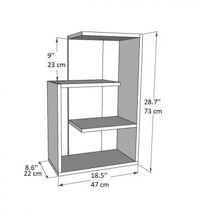 Delta Bookcase - White