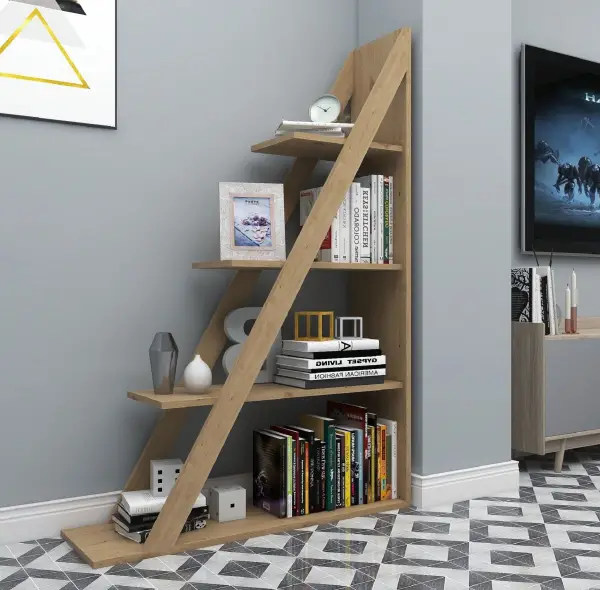 Amando Ladder Bookcase - Oak