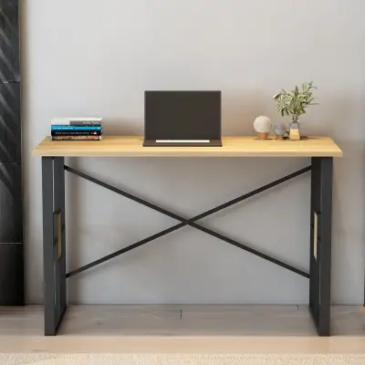 Nevada Computer Desk - Oak & Black