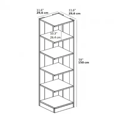 Beech Corner Bookcase - Oak