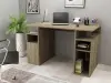 Forte Computer Desk with Cabinet and Shelves - Walnut