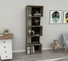 Zella Bookcase - Walnut & Black Marble Effect