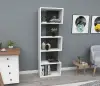 Zella Bookcase - White & Anthracite