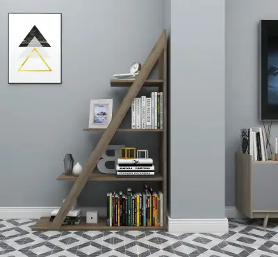 Amando Ladder Bookcase - Walnut