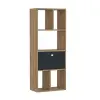 Pelika Bookcase - Oak & Anthracite