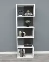 Zella Bookcase - White & Anthracite