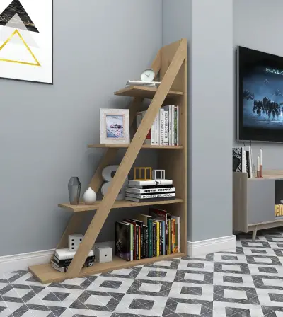 Amando Ladder Bookcase - Oak