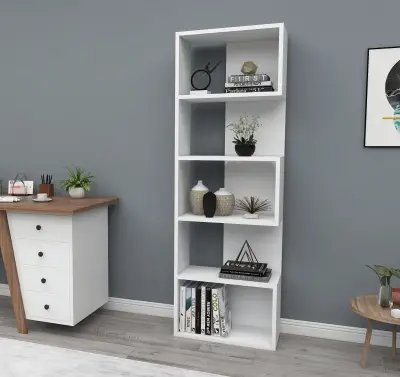 Zella Bookcase - All White