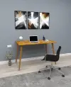 Ilana Solid Wood Computer Desk - Oak