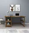 Mira Wood Computer Desk with Shelves - Walnut