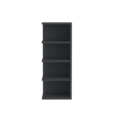 Avilu Corner Bookcase - Anthracite