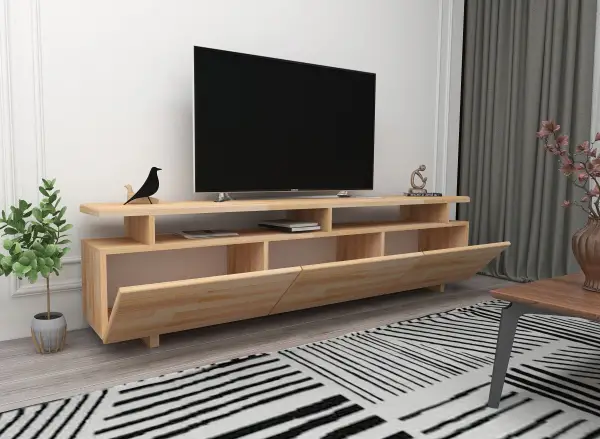 Magnus Solid Wood TV Stand and Media Console - Natural