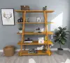 Perry 5 Tier Solid Wood Bookcase - Oak