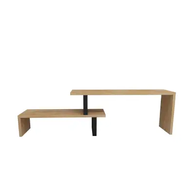 Lucian Wood Metal TV Stand - Natural