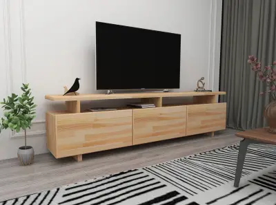 Magnus Solid Wood TV Stand and Media Console - Natural