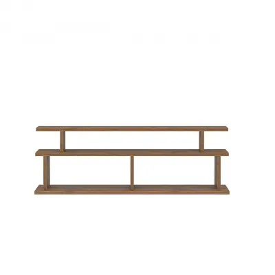 Vincent Wood TV Stand and Media Console - Walnut