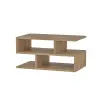 Karla Coffee Table with Storage Shelves - Oak