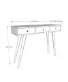 Aurelia Solid Wood Dresuar Console Table - Natural