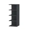 Avilu Corner Bookcase - Anthracite