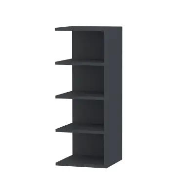 Avilu Corner Bookcase - Anthracite