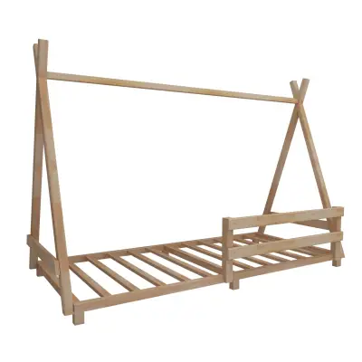 Nanala Solid Wood Montessori Floor Bedstead - Natural