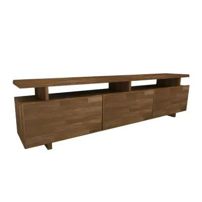 Magnus Solid Wood TV Stand and Media Console - Walnut