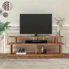 Vincent Wood TV Stand and Media Console - Oak