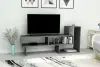 Gambia TV Stand with Shelves - Anthracite