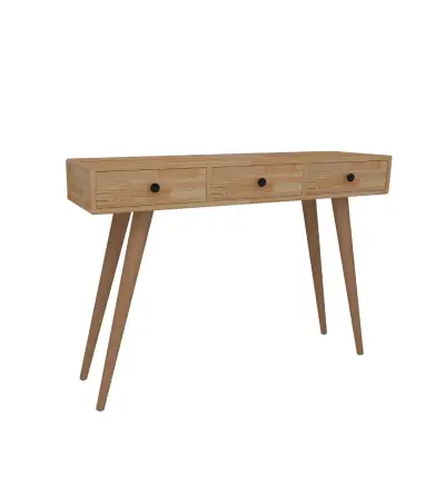 Aurelia Solid Wood Dresuar Console Table - Natural