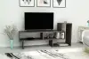 Gambia TV Stand with Shelves - Walnut