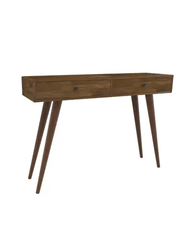 Silas Solid Wood Dresuar Console Table  - Walnut