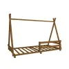 Nanala Solid Wood Montessori Floor Bedstead - Oak