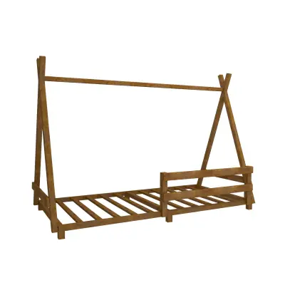 Nanala Solid Wood Montessori Floor Bedstead - Oak