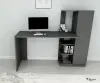 Severus Computer Desk with Shelves - Anthracite